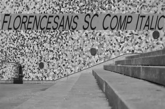 Florencesans SC Comp Italic Font examples