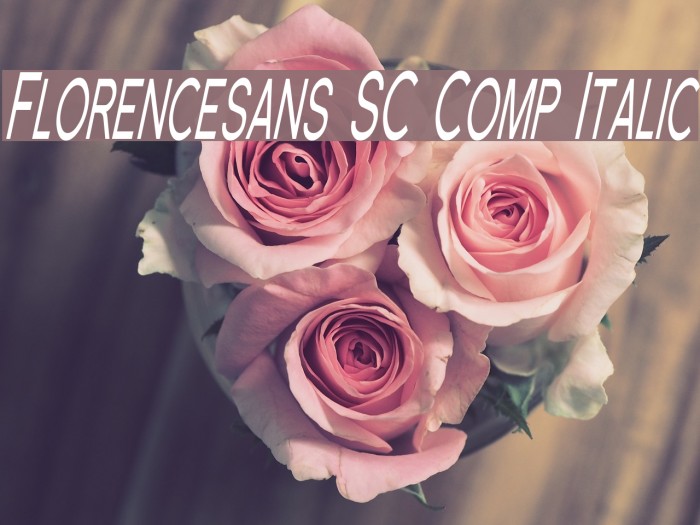 Florencesans SC Comp Italic Font examples