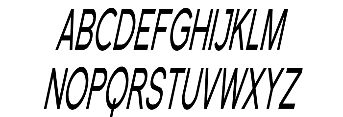 Florencesans SC Comp Italic Font LOWERCASE