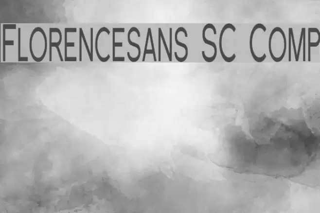 Florencesans SC Comp フォント examples