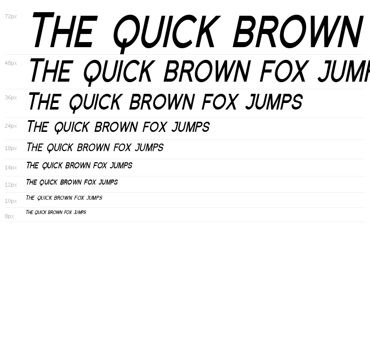 Florencesans SC Cond Bold Italic Waterfall