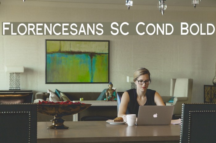 Florencesans SC Cond Bold Caratteri examples