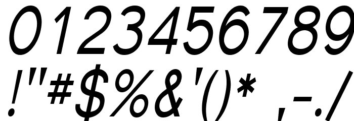 Florencesans SC Cond Italic Font OTHER CHARS