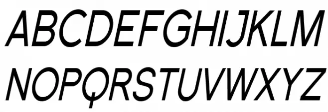 Florencesans SC Cond Italic Schriftart Groß