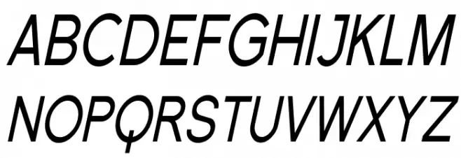 Florencesans SC Cond Italic Caratteri MINUSCOLO