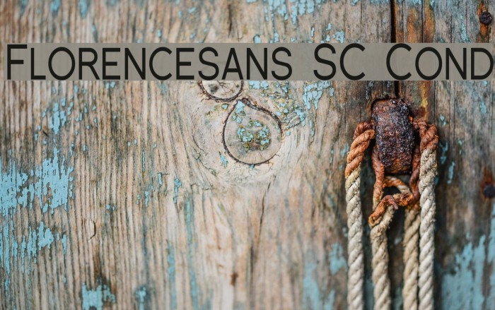 Florencesans SC Cond フォント examples