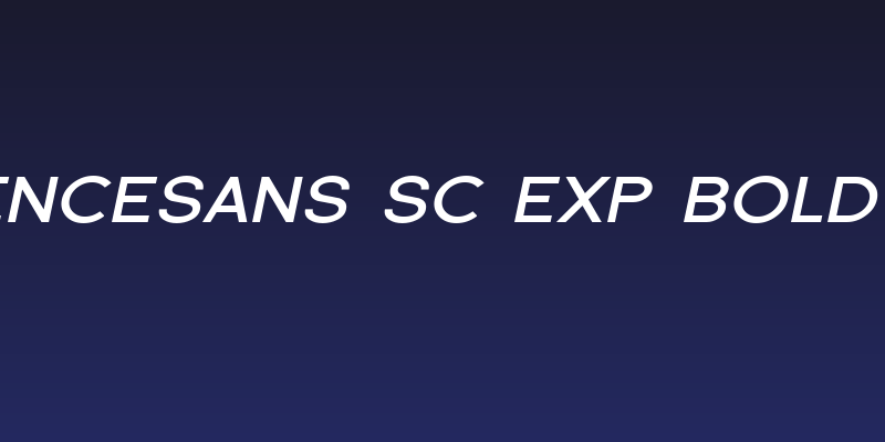 Florencesans SC Exp Bold Italic Social Header