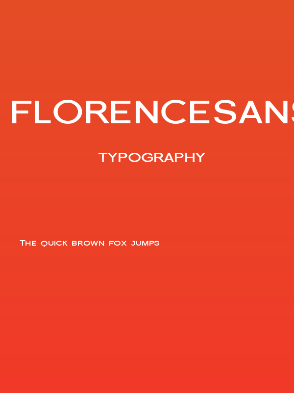 Florencesans SC Exp Bold Poster