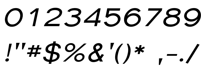 Florencesans SC Exp Italic Font OTHER CHARS