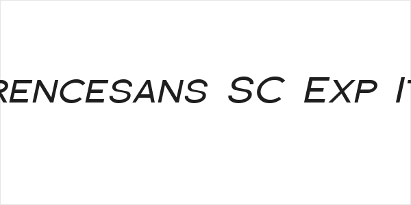 Florencesans SC Exp Italic Logo