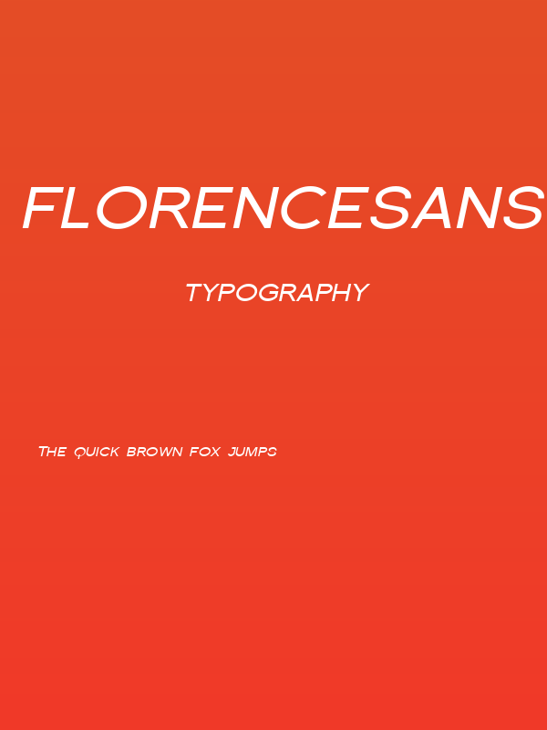 Florencesans SC Exp Italic Poster