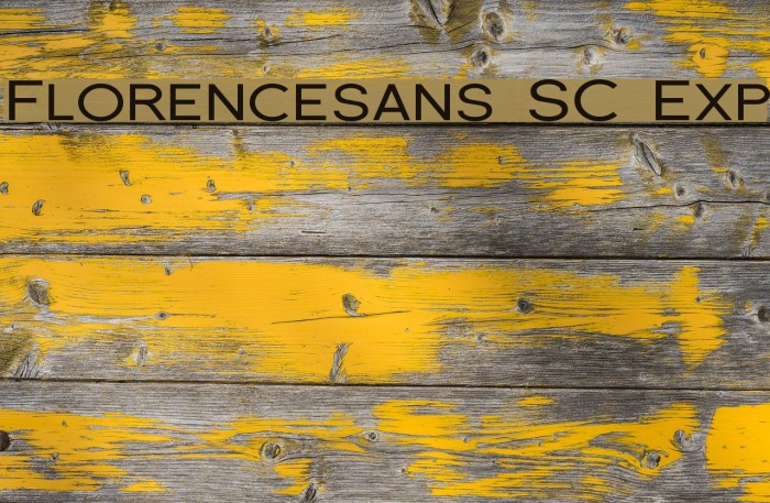 Florencesans SC Exp Font examples