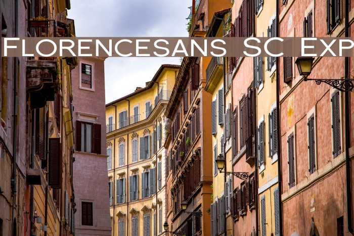 Florencesans SC Exp Font examples