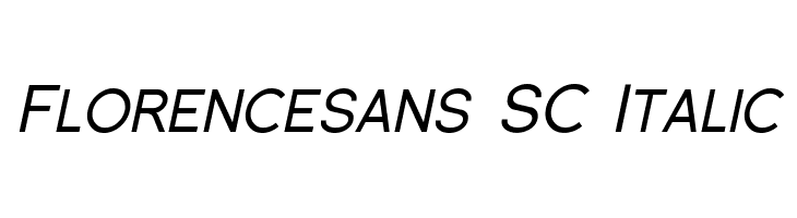 Florencesans SC Italic Font