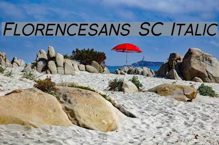 Florencesans SC Italic Font examples