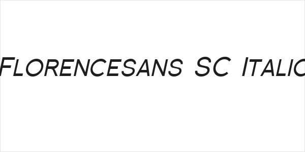 Florencesans SC Italic Logo