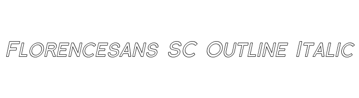 Florencesans SC Outline Italic Caratteri