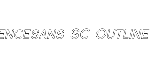 Florencesans SC Outline Italic Logo