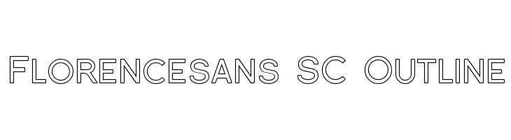 Florencesans SC Outline Font