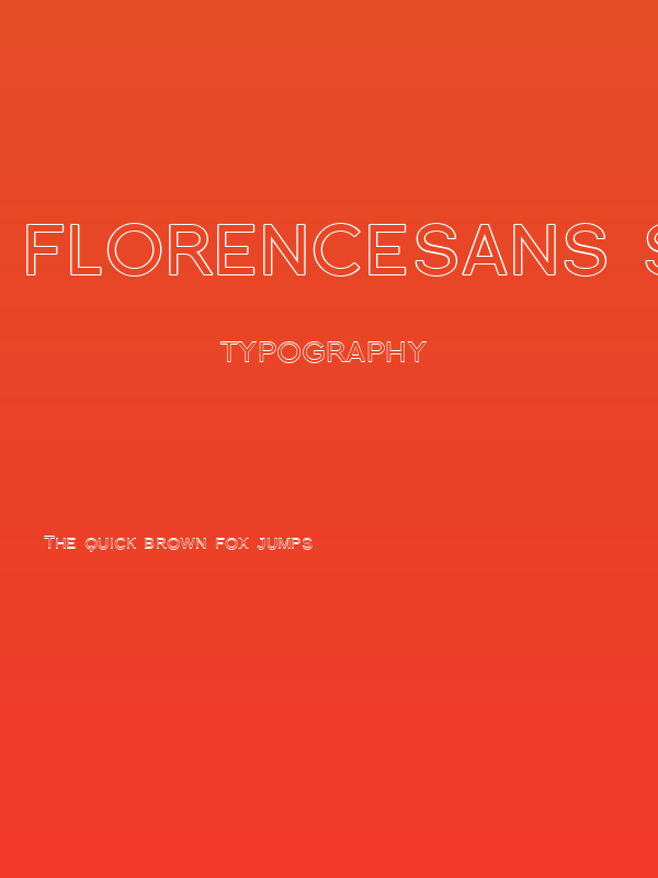 Florencesans SC Outline Poster