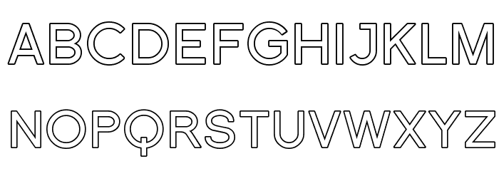 Florencesans SC Outline フォント 小文字