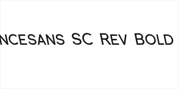 Florencesans SC Rev Bold Italic Logo