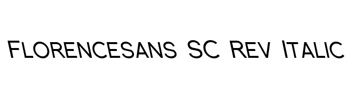 Florencesans SC Rev Italic  Free Fonts Download