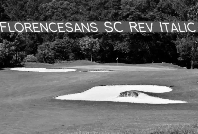 Florencesans SC Rev Italic Font examples