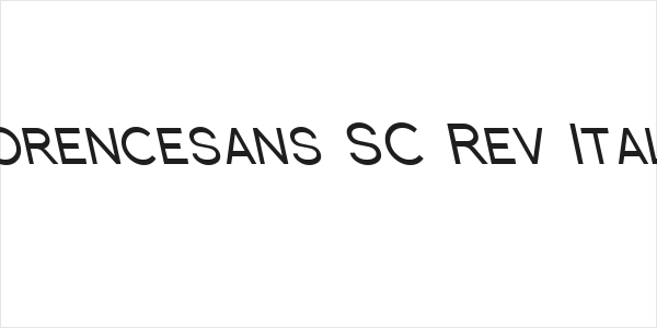 Florencesans SC Rev Italic Logo