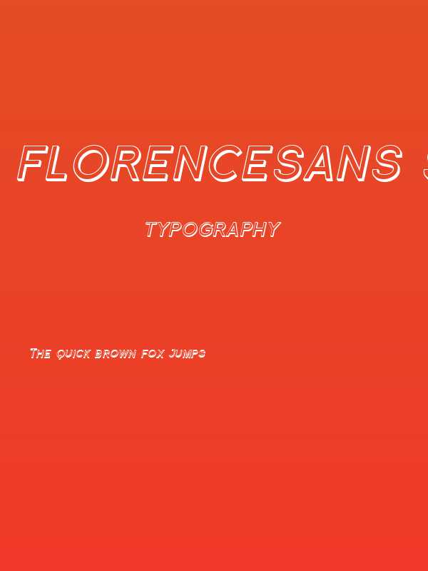 Florencesans SC Shaded Italic Poster