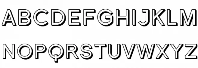 Florencesans SC Shaded フォント 小文字