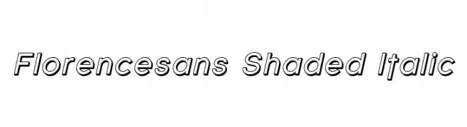 Florencesans Shaded Italic 