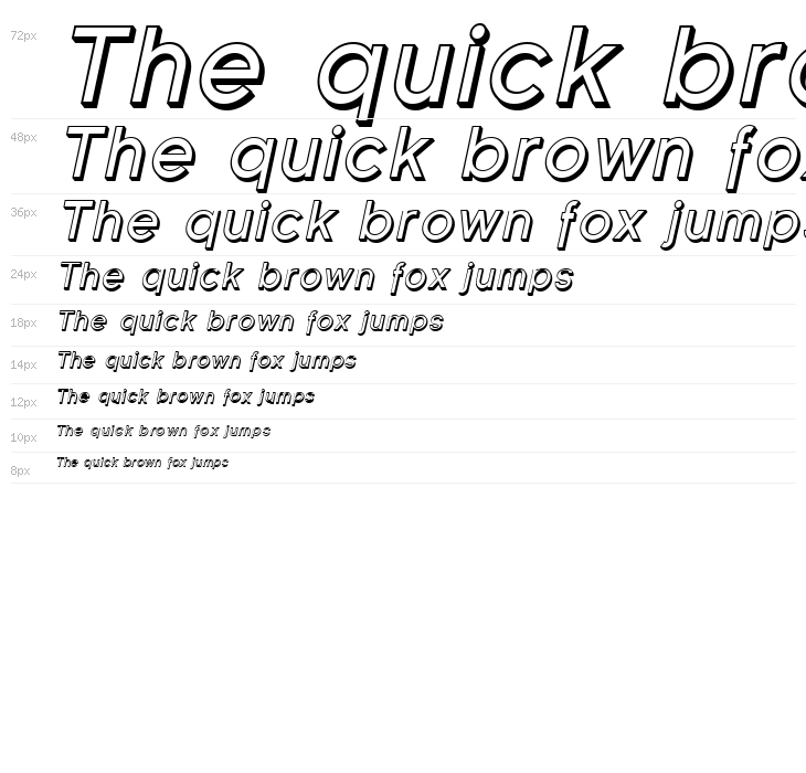 Florencesans Shaded Italic Waterfall