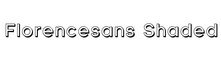 Florencesans Shaded Font