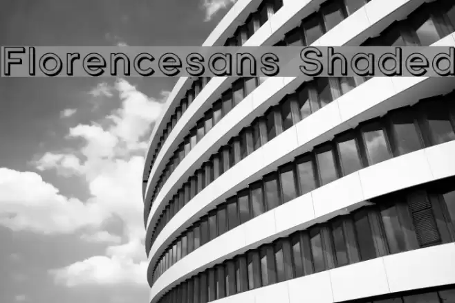 Florencesans Shaded Schriftart examples