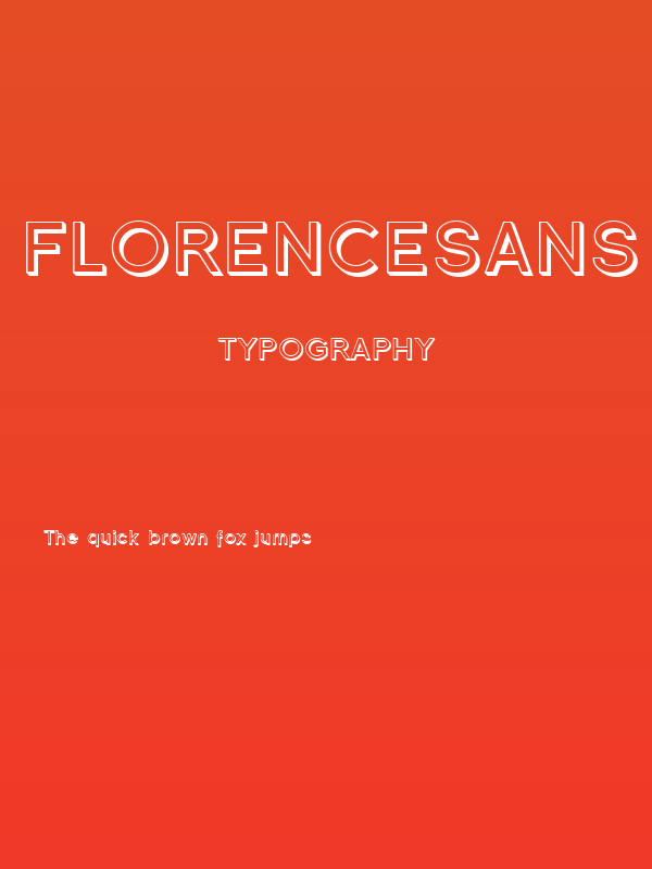 Florencesans Shaded Poster