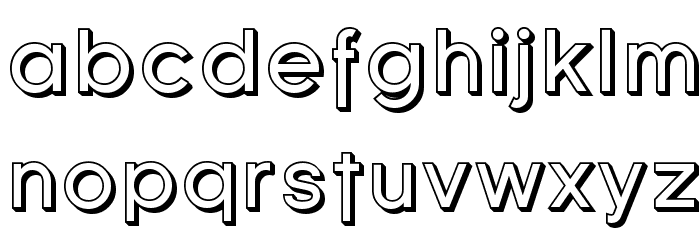 Florencesans Shaded Font LOWERCASE