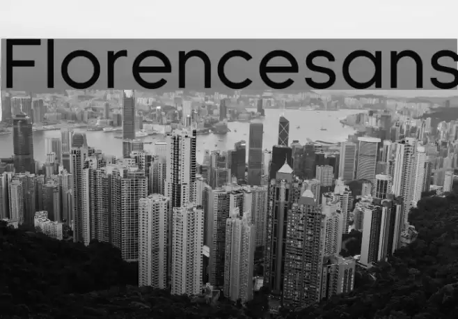 Florencesans Font examples