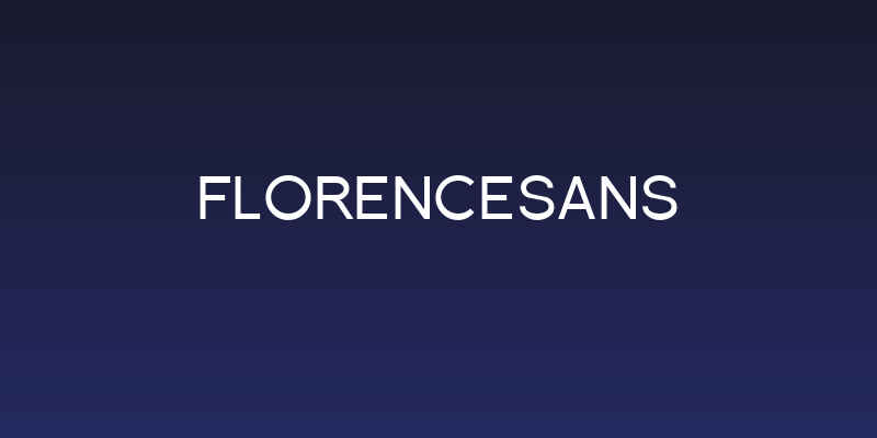 Florencesans Social Header