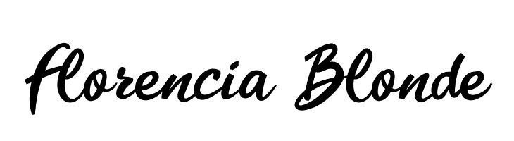 Florencia Blonde  Frei Schriftart Herunterladen