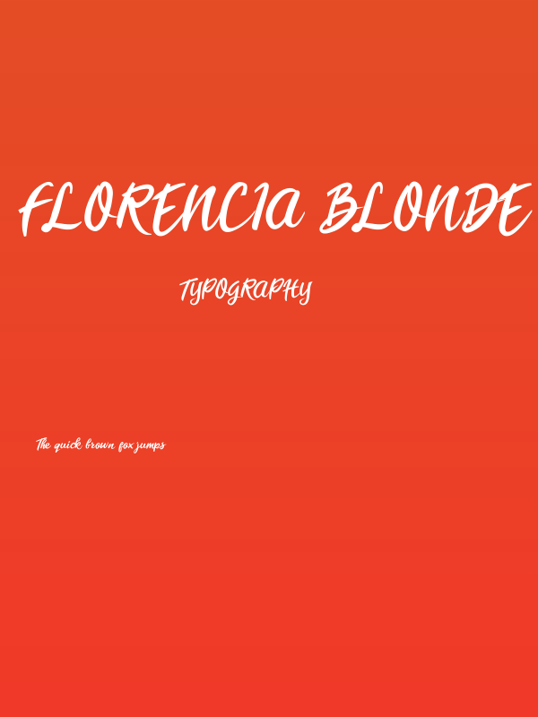 Florencia Blonde Poster