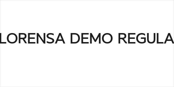 Florensa Demo Regular Logo