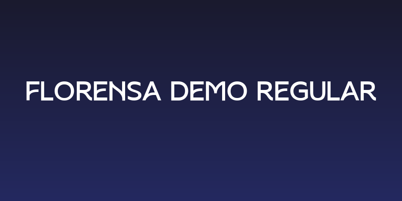 Florensa Demo Regular Social Header