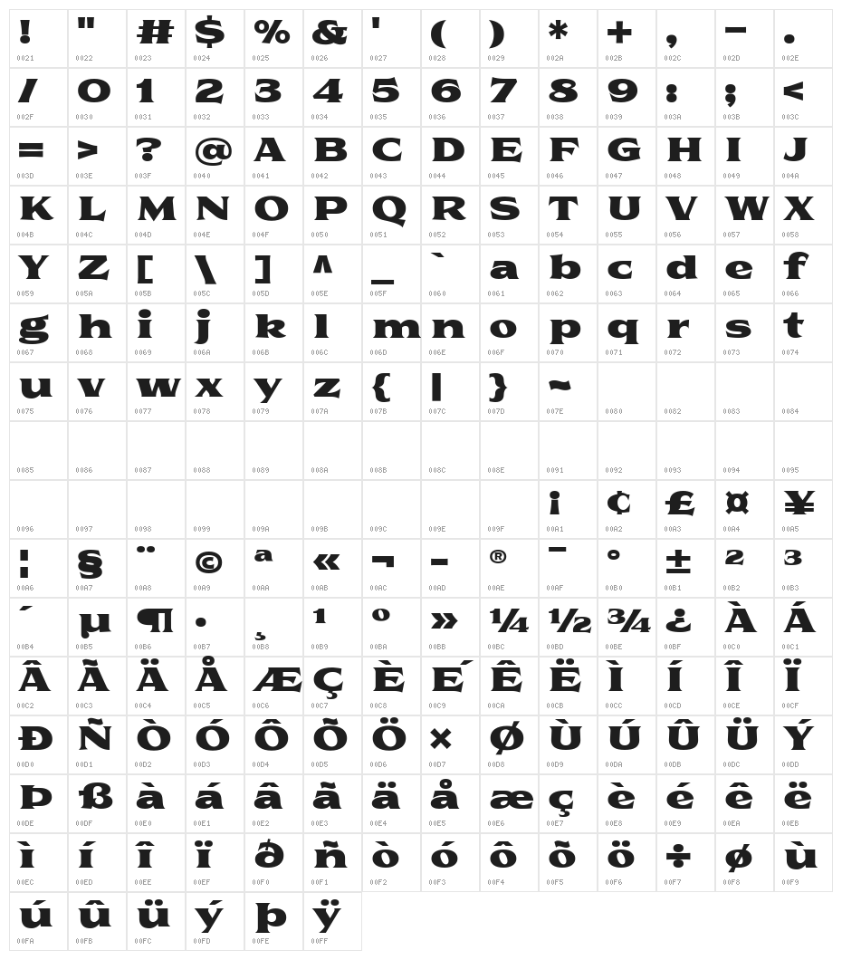 Florent-PosterTwo Character Map