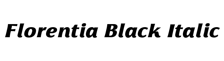 Florentia Black Italic  Descarca Fonturi Gratis