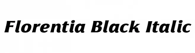 Florentia Black Italic  تنزيل الخطوط