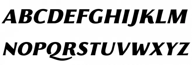Florentia Black Italic Fuentes MAYÚSCULAS