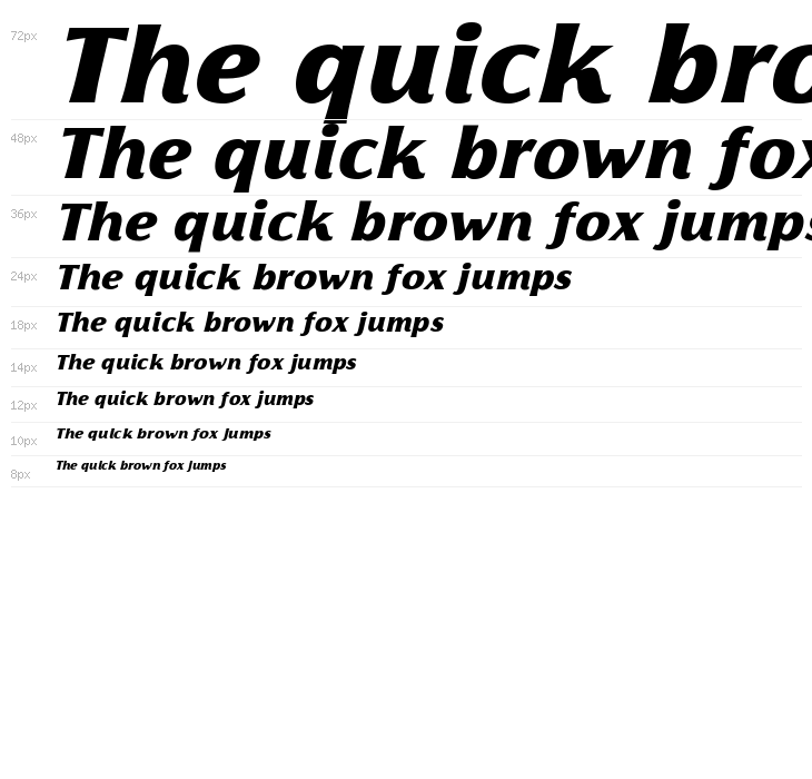 Florentia Black Italic Waterfall