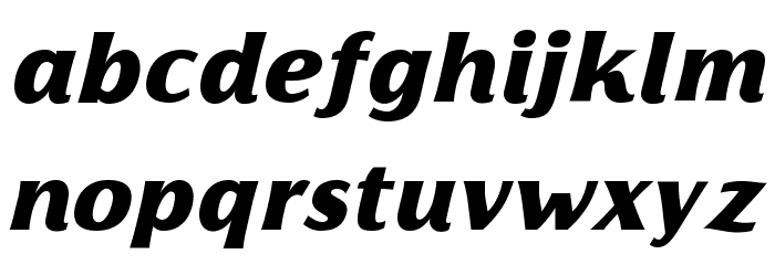 Florentia Black Italic Font LOWERCASE
