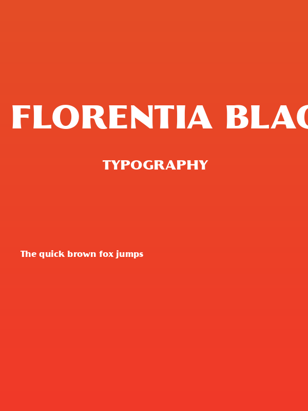 Florentia Black Poster